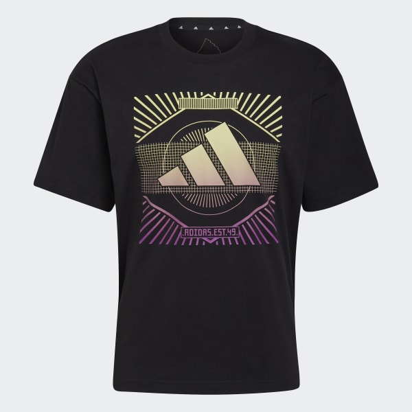 Black Future Icons Hyperpulse Graphic T-Shirt (Gender Neutral) MLP48