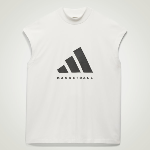 Adidas NBA Youth Basketball Short Sleeve 3 Stripe Jersey, White