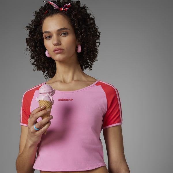Ice pink top adidas shirt