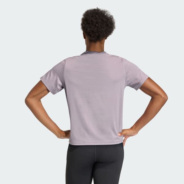 Purple Workout Essentials Crew Neck T-Shirt