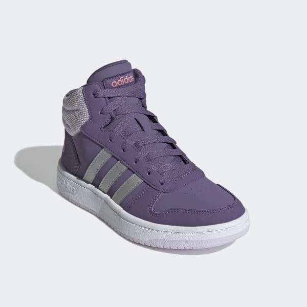 adidas Hoops 2.0 Mid Shoes - Purple 