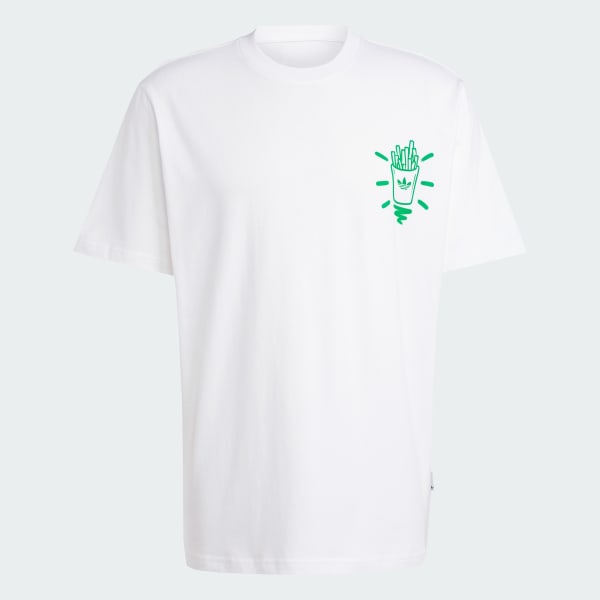 Hvid adidas Originals T-shirt