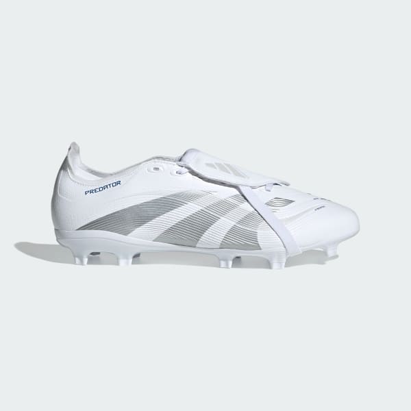 White Predator League Fold-Over Tongue Firm/Multi-Ground Boots