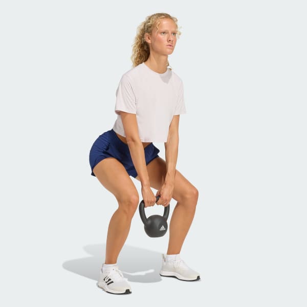 Violeta REMERA GRAPHIC CLIMACOOL POWER TRAINING