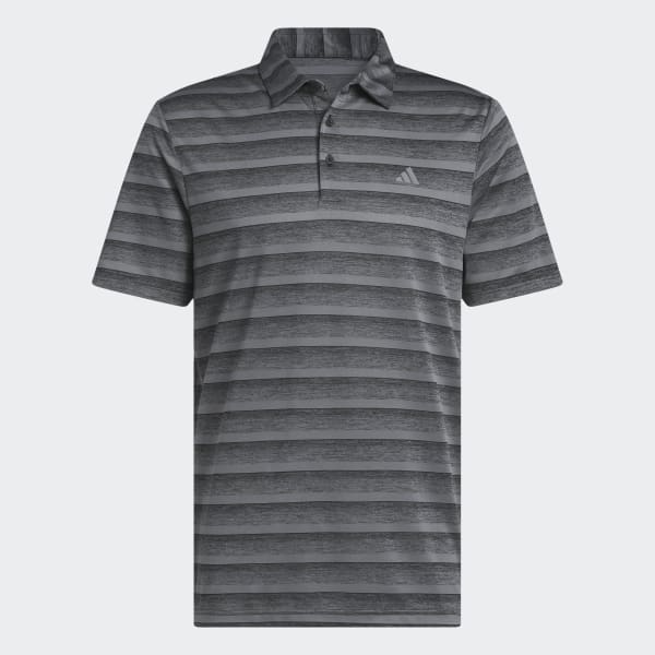 Negro Playera polo bicolor a rayas