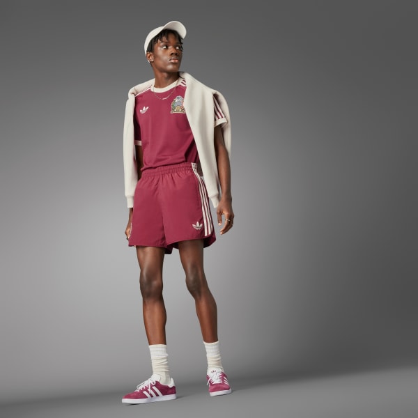 adidas Mexico Adicolor Sprinter Shorts Burgundy adidas UK