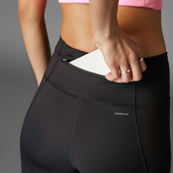 Schwarz Ultimate Running 7/8-Leggings