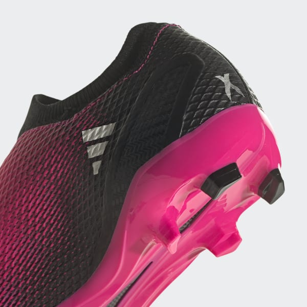 Pink adidas laceless boots top
