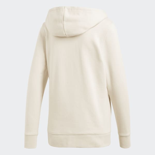 adidas trefoil hoodie beige