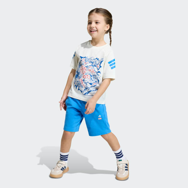 White ADIDAS MARVEL AVENGERS T-SHIRT SET