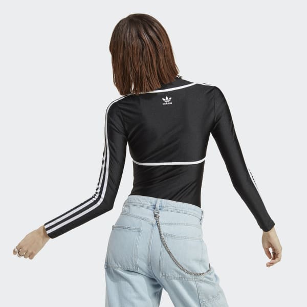 Svart Long Sleeve Bodysuit