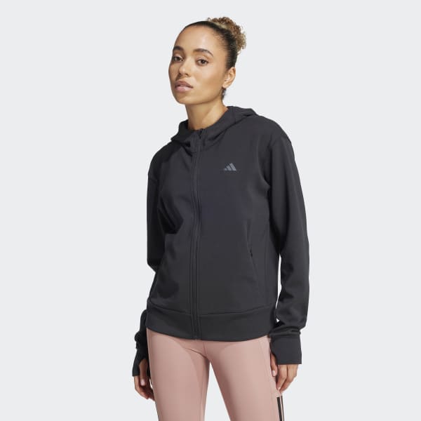 adidas Bluza z kapturem Designed 4 Training Full-Zip - Szary
