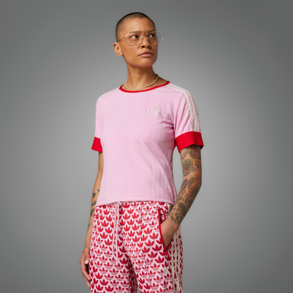 klei Voorstel Carrière adidas Adicolor 70s Knit Tee - Pink | Women's Lifestyle | adidas US