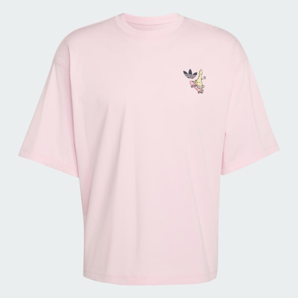 ruzová TRIČKO ADIDAS S GRAFIKOU CHESS