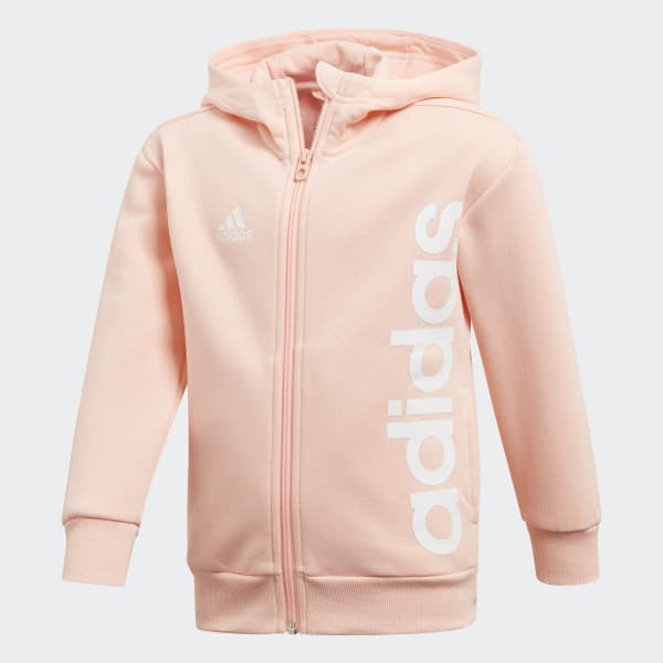 felpa adidas con zip rosa
