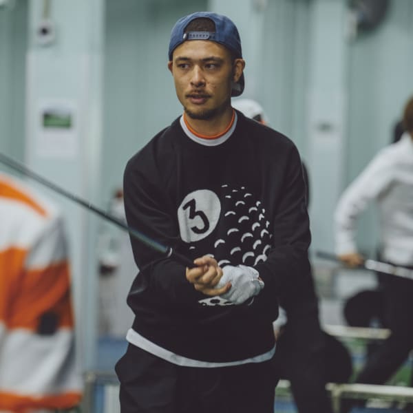 アディダス 【ゴルフ】ADICROSS ジャカード長袖クルーネック