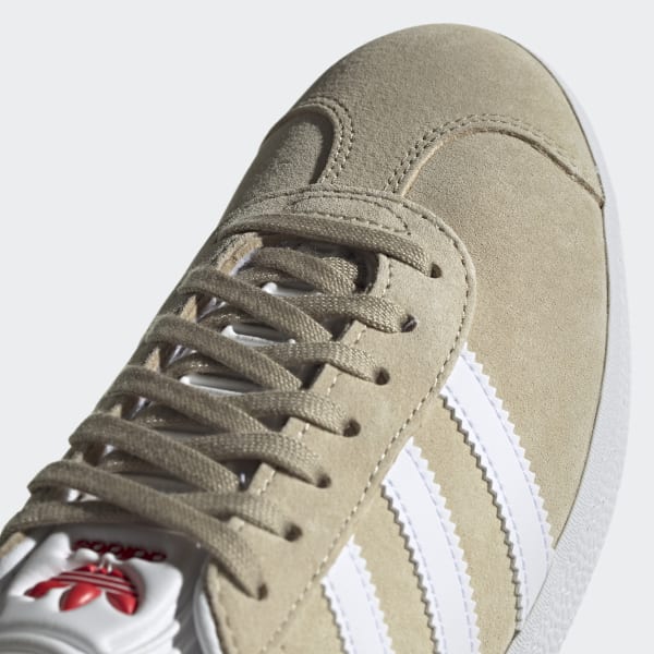 Women's Gazelle Beige and Cloud White Shoes | adidas US