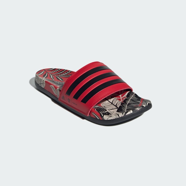 Vermelho Chinelo Adilette Comfort Flamengo x Farm Rio