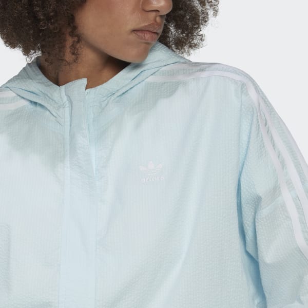 Azul Chamarra Deportiva con Capucha Adicolor Classics Poplin UG341