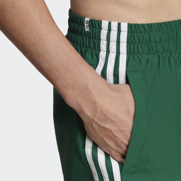 adidas Originals Adicolor 3-Stripes Swim Shorts - Green | Men's Swim |  adidas US