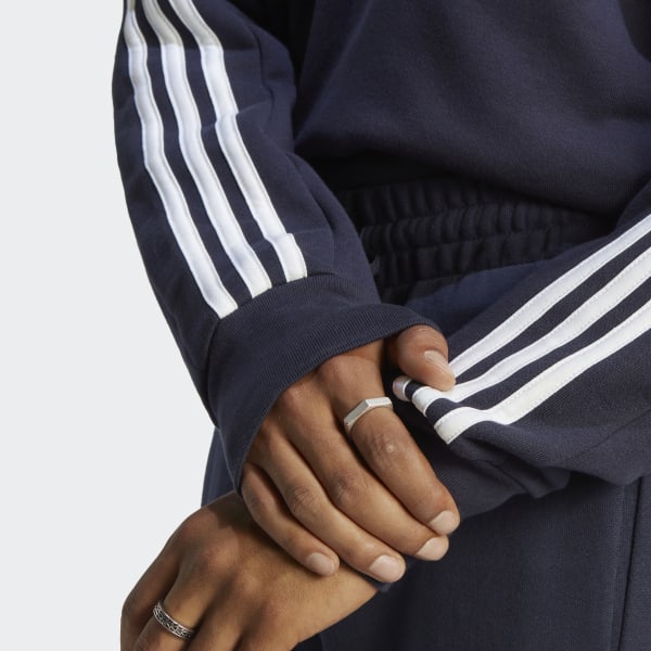 Blauw Essentials French Terry 3-Stripes Sweatshirt