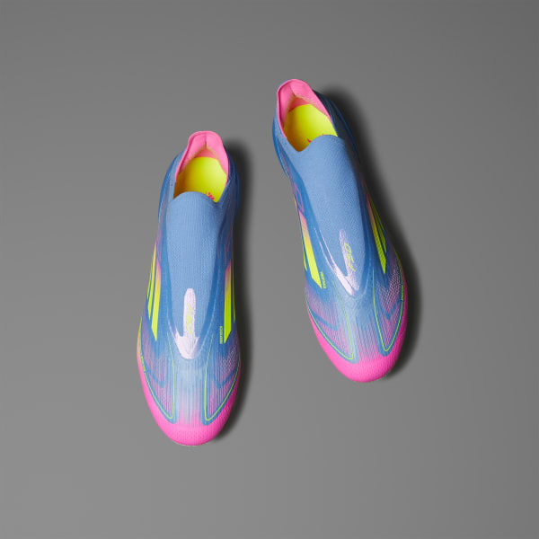 สีน้ำเงิน รองเท้าฟุตบอล F50 Elite Laceless Firm Ground