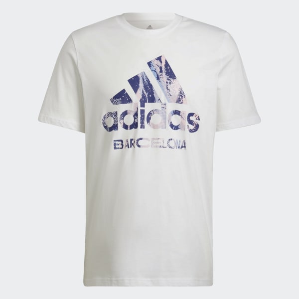 Blanco Camiseta Barcelona Graphic HM586