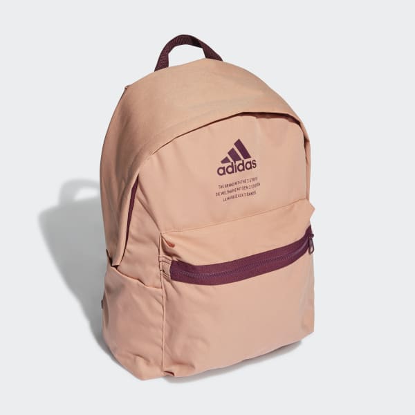 ruzová Classic Fabric Backpack