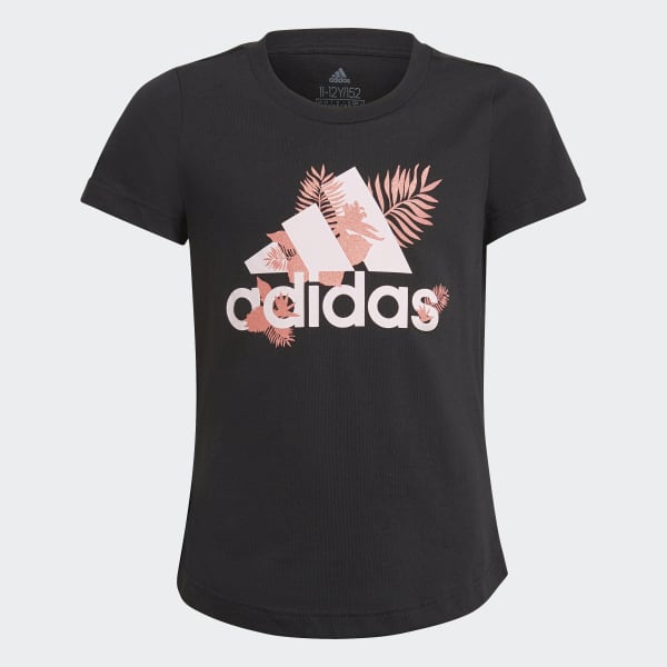 Negro Playera Tropical Sports Graphic