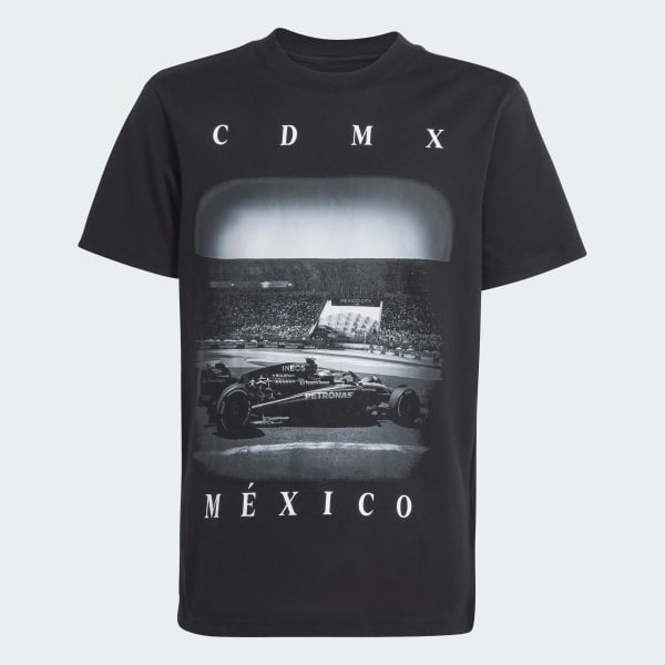 Negro Playera estampada niño México Mercedes AMG Petronas F1 Team