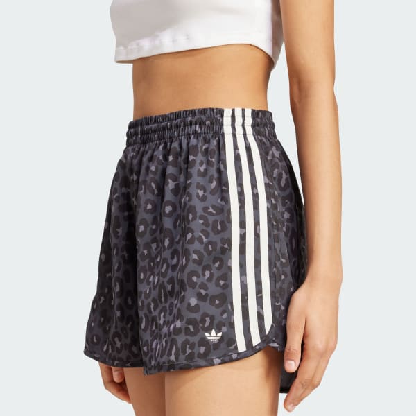 【ADIDAS】Satin Short Pants - Leopard:Charcoal / KA2672 adidas Originals Satin Shorts - Multicolor | Free Shipping