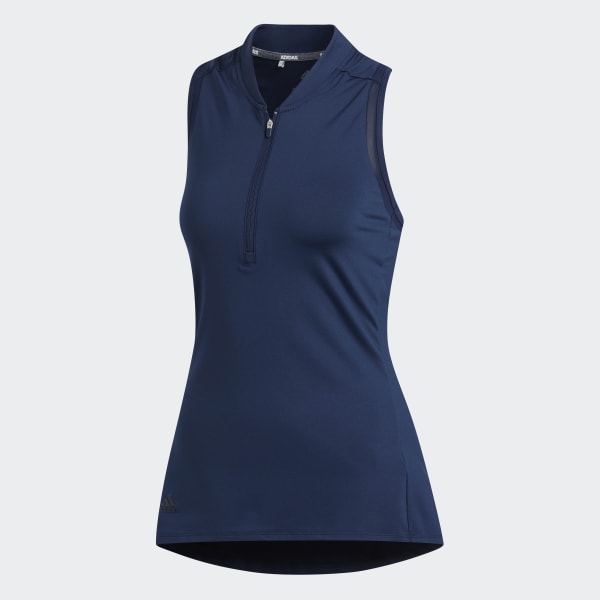 adidas Sleeveless Polo Shirt - Blue 