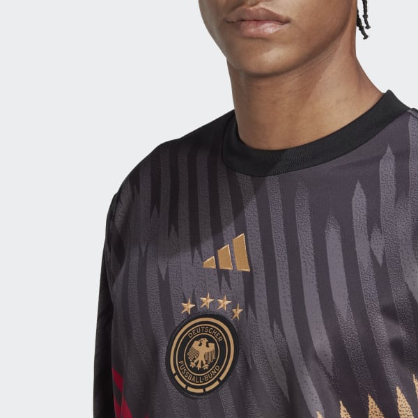 zwart Duitsland Pre-Match Warm Longsleeve CT849