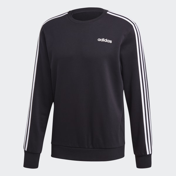 adidas Essentials 3-Stripes Sweatshirt - Black | adidas UK