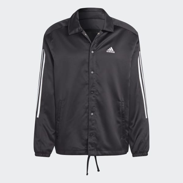 adidas Satin Coaches Jacket - Black | Men's Lifestyle | adidas US