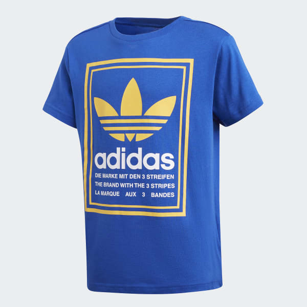 adidas Playera Estampada UNISEX Azul adidas Mexico