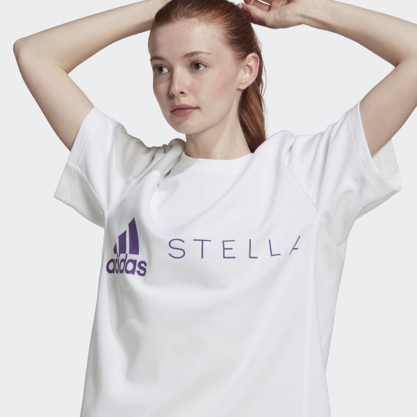 Hvid adidas by Stella McCartney Logo T-Shirt VA138