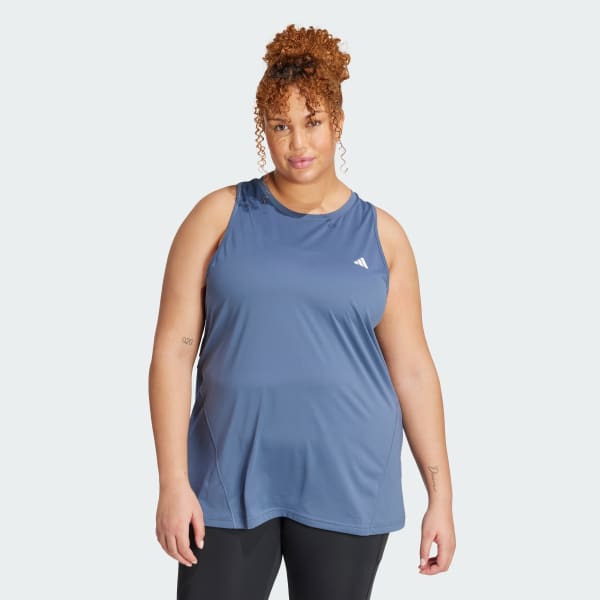 Blue Designed for Training Tank (Plus Size)