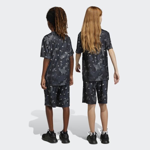Grey Train Essentials Seasonal AEROREADY Allover Print Regular-Fit Shorts