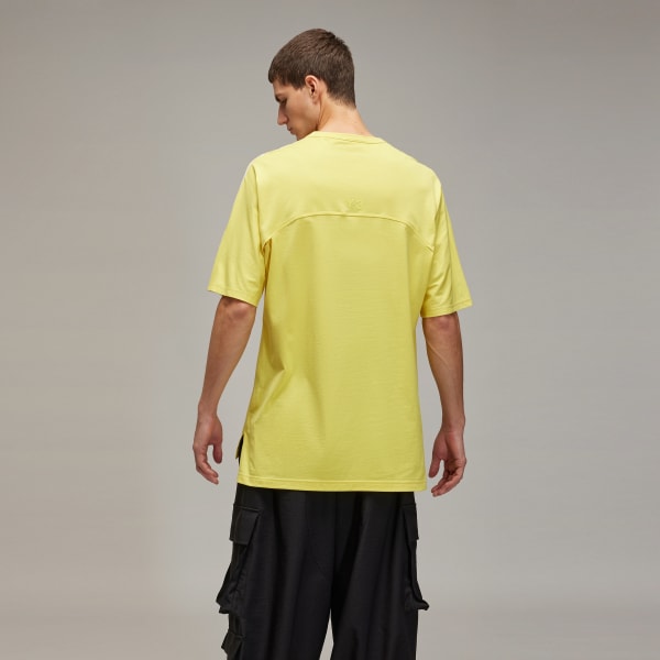 Yellow Y-3 3-Stripes Short Sleeve Tee