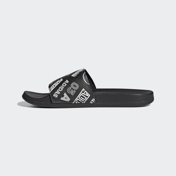Black Adilette Comfort Sandals LEX99