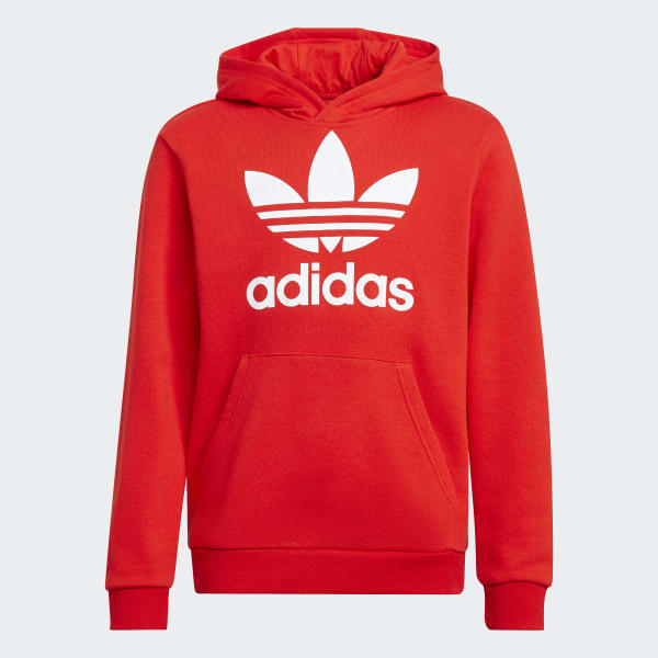 obligatorisk Temerity Sanders adidas Trefoil Hoodie - Red | Kids' Lifestyle | adidas US