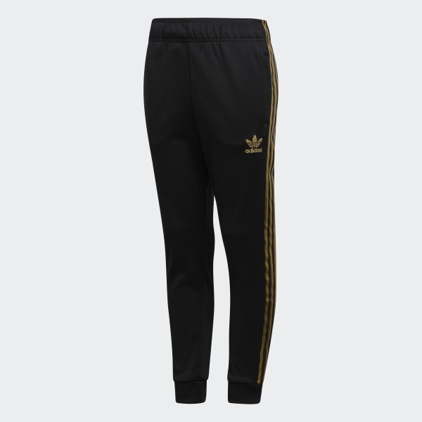 Adidas black gold pants outlet