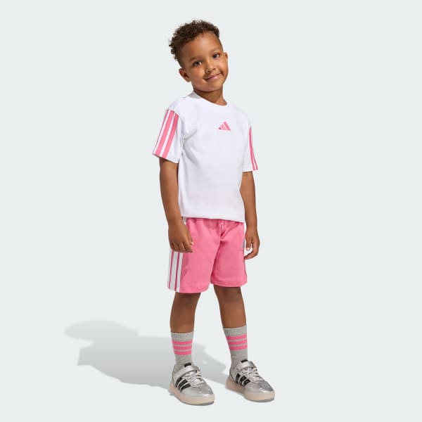 Blanco Conjunto Polo Essentials Niños