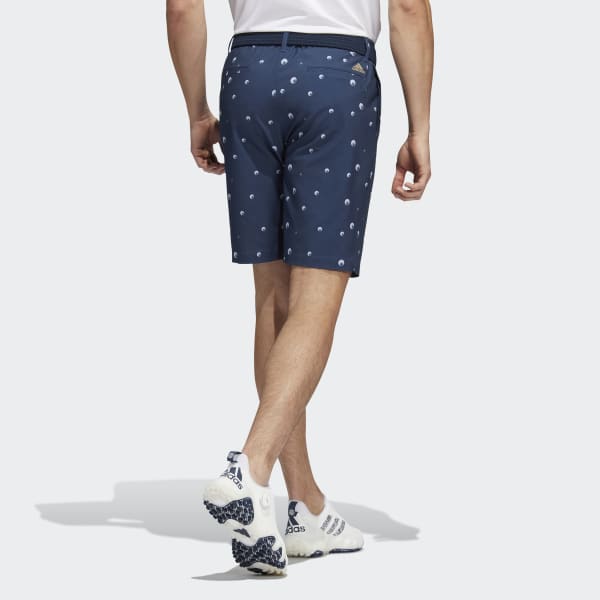 Blue Ultimate365 Allover Print 9-Inch Golf Shorts