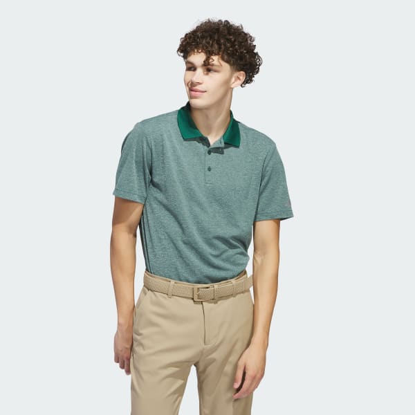 Verde Playera polo Adi Performance jaspeada