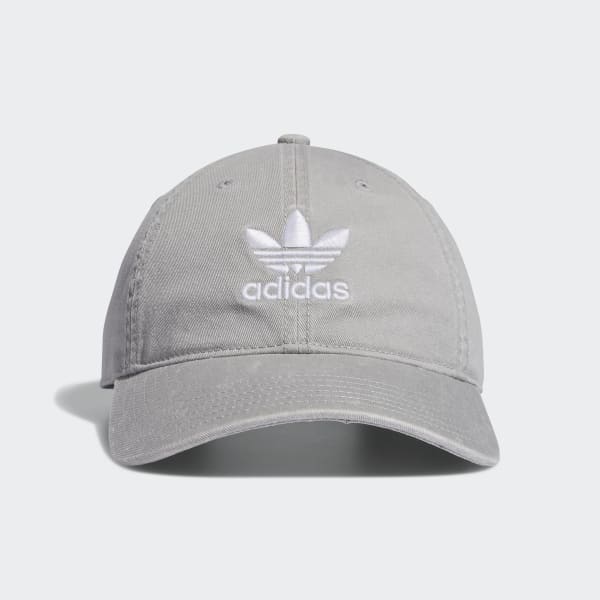 adidas Relaxed Strap-Back Hat Grey | Men's Lifestyle | adidas US