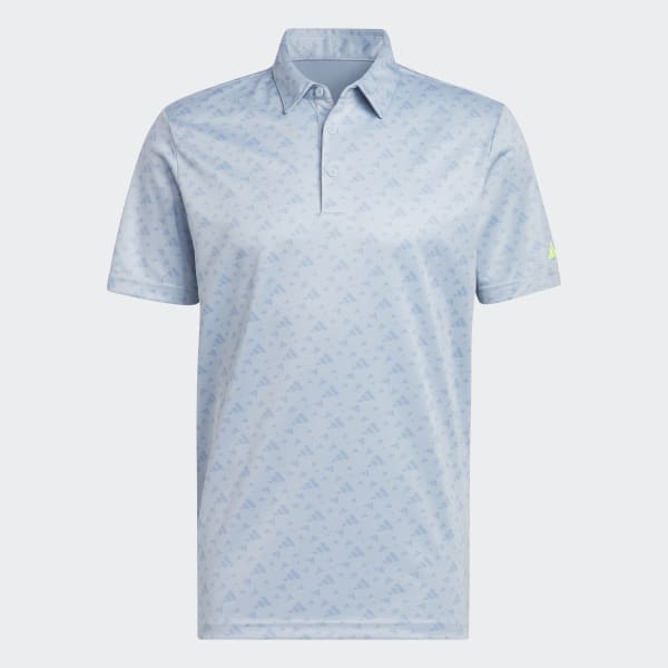 Blue Core Allover Print Golf Polo Shirt