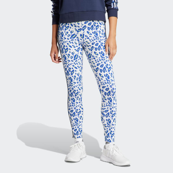 Blanco Calzas Essentials 3 Tiras Animal Print