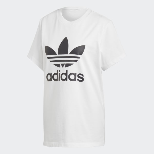 jukbeen verkwistend comfortabel Wit Boyfriend Trefoil T-shirt voor dames | adidas Nederland